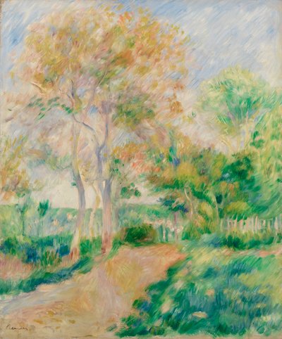 Herfstlandschap door Pierre Auguste Renoir